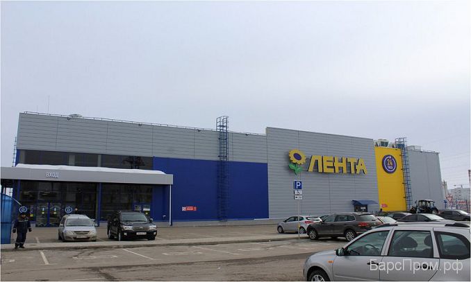 Строительство гипермаркета Лента на улице Закиева